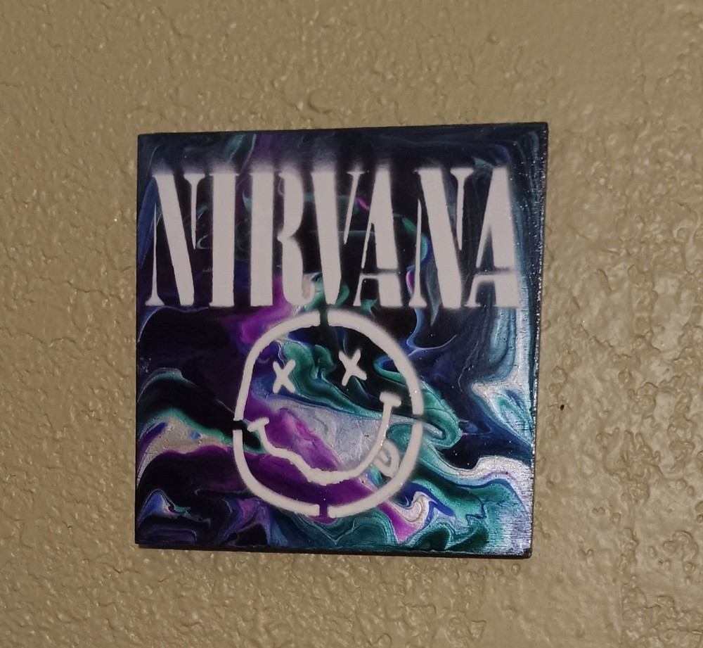 Nirvana Smiley Face Psychedelic Acrylic Art – Original Painting