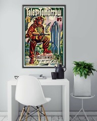 Vintage 1950 Science Fiction POSTER! – (up to 24 x 36) – Space – SciFi – Rockets