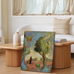 Vibrant Impressionist Canvas Wall Art Featuring Trees And Figures In Color Home