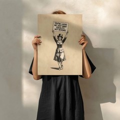 Equality Not Revenge Feminist Art Print Suffragette Protest Poster