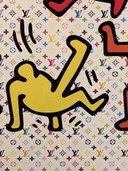 Death NYC Keith Haring Dancing Figures Louis Vuitton Signed Pop Art Print 2024