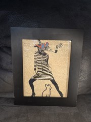 Zebra Book Page Art Framed Aaron Brothers Whimsical Eclectic Wall Decor 11×13