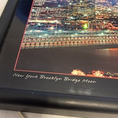 Electric Art New York Brooklyn Bridge Moon Lighted Picture 16 Lights