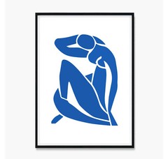 Matisse Art Print Poster, Matisse Cut Outs, Matisse Art, Vintage Art 1 Navy Blue