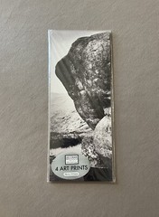 Set Of FOUR “Black & White Landscape” Themed Art Prints~Fits 4” X 10” Frame, New