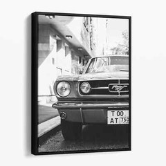 Vintage Ford Mustang Sports Cars Canvas Wall Art Print