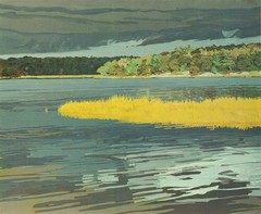 SHEILA GARDNER Before the Rain SIGNED 20″ x 24.5″ Offset Lithograph 1982 Contemp