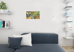 Vincent van Gogh Tree Roots 1890 Impressionist Oil Painting Poster 18×12