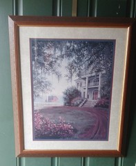 HOME INTERIORS HOMCO FRAMED “SOUTHERN HOME” PRINT SIGNED BY R.C. CARTER