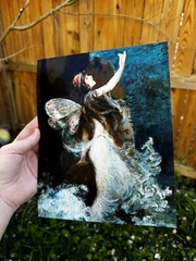 Mermaid Wall Art Print Of A Painting Art Mermaids Decor 8×10 Selkie Nymph Fairy