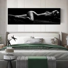 Black and White Sexy Women Body Canvas Painting Canvas Poster Print Wall Picture