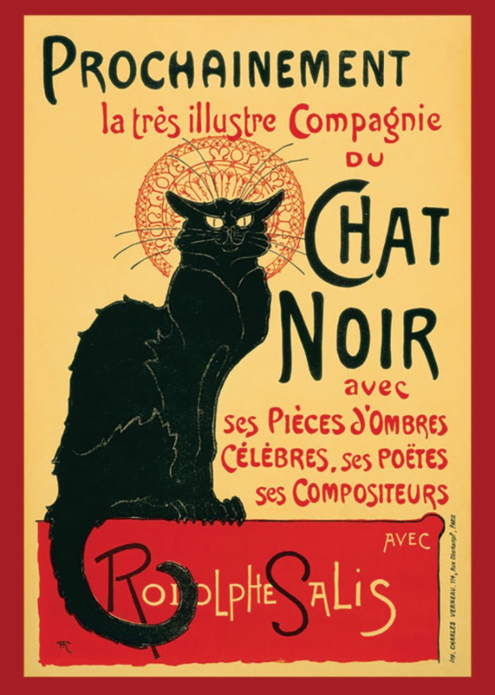 Poster Studio B – Chat Noir Steinlein Prochainement 24×36″ NEW Graphic Wall Art