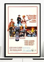 Clint Eastwood «The Good The Bad And The Ugly» Canvas Print 8″ x 12″ (No Frame)
