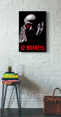 TWELVE MONKEYS MOVIE POSTER PRINT QUALITY PHOTO PAPER/CANVAS M58