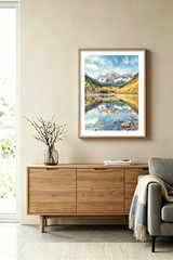Set of 6 | Denali US National Parks Landscape Watercolor Art – Digital Download