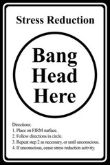 Bang Head Here Stress Reduction Funny Cool Wall Decor Art Print Poster 12×18
