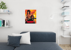 Rambo First Blood Part 2 II 80s Movie Theater Film Art Print Poster 16×24