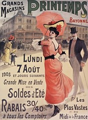 17225.Wall Decor Poster.Interior Art.Grands Magasins Printemps Nouveau Fashion