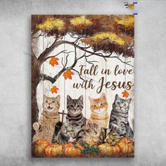Pumpkin Cat – Fall In Love With Jesus, Cat God Lover, Halloween Day