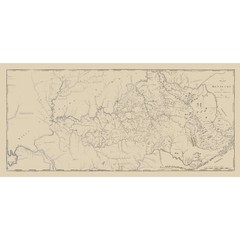 Historic State Map – Kentucky Barker 1793 – Vintage Wall Art