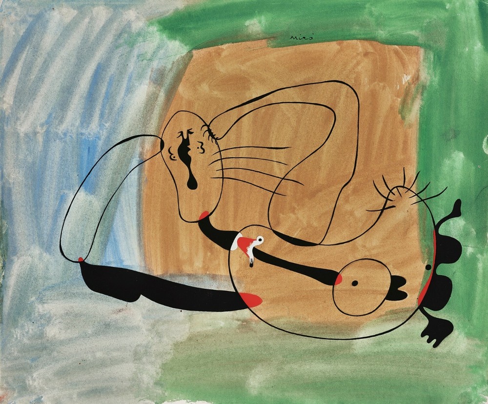 JOAN MIRO Surrealism Art Poster or Canvas Print «DORMEUSE»