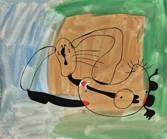 JOAN MIRO Surrealism Art Poster or Canvas Print «DORMEUSE»