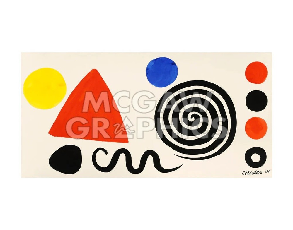 Abstraction 1966, Alexander Calder, Wall Art Print Poster 11″ x 14″ 3153