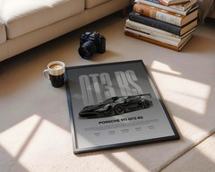 Porsche 911 GT3 RS Poster – Supercar Automotive Wall Art Print