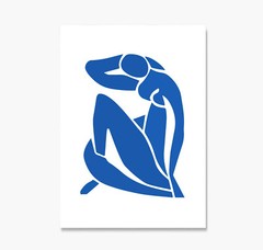 Matisse Art Print Poster, Matisse Cut Outs, Matisse Art, Vintage Art 1 Navy Blue