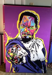 Django – Jamie Fox – Modern Canvas Art Print 32”x48″