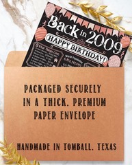 16th Birthday Decorations 2009 Back in 2009 Poster 11×14 Unframed Party Gift