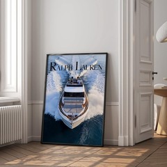 Vintage Fashion Magazine Poster – Retro Ralph Lauren Luxury Fashion Art Decor