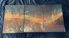 Music Wall Art for Bedroom, PIY Modern Musical Note Canvas Prints 18L x 12W x 3p