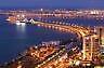 MANAMA BAHRAIN NIGHT SKYLINE GLOSSY POSTER PICTURE PHOTO PRINT persian gulf 3667