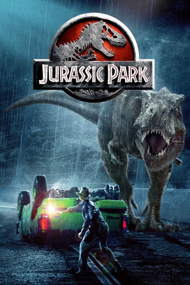 Jurassic Park 1993 Flare Movie Poster 24×36 Art Print Waterproof Canvas