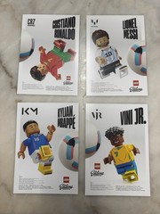 Lego RONALDO MESI MBAPPE VINI Jr. Poster Set – FIFA World Cup 2026 12″ X 9″