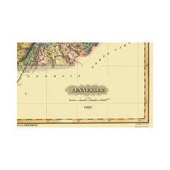 Historic State Map – Tennessee – Lucas 1823 – Vintage Wall Art