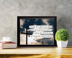 2 Chronicles 7:14 Christian Poster Print Picture or Framed Wall Art Bible Verse