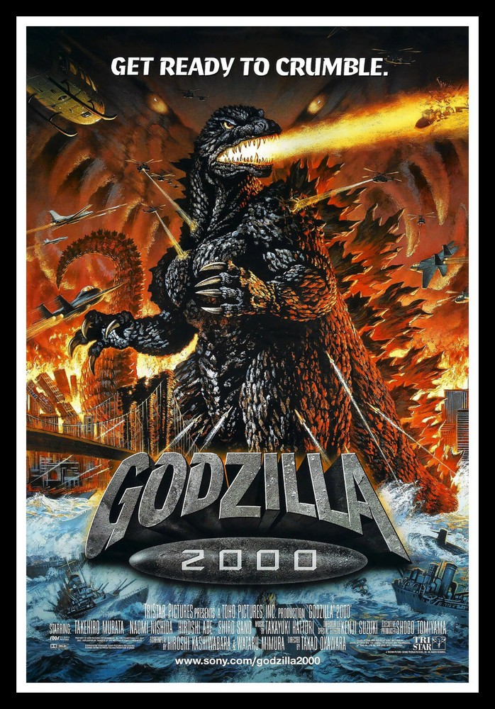 Godzilla 2000 Movie Poster Print & Unframed Canvas Prints