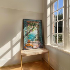 Henri Matisse Open Window Poster Fauvism Mediterranean Orange Flower Wall Art