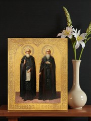 Icon of the Two Saints – Sergius of Radonezh and Sergius of Valaam