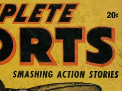 1946 Vintage Football Poster – up to 24 x 36 – Antique – Leather Helmet – Action