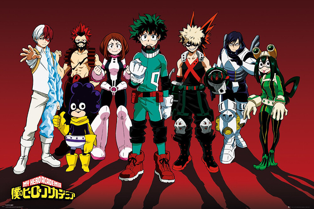 My Hero Academia – Manga TV Show Poster (Character Line-Up) (Size: 36″ X 24″)