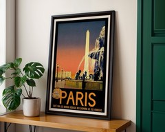 Paris (2) Retro Travel Poster