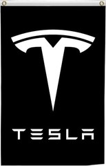 Tesla Motors 3ft x 5ft Flag Banner Wall Sign Poster