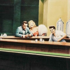 34W»x20H» BOULEVARD OF BROKEN DREAMS by HELNWEIN EDWARD HOPPER CHOICES of CANVAS