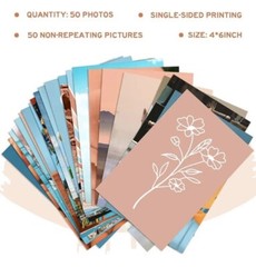 Wall Collage Kit Aesthetic Pictures, Collage Kit for Wall Peach Teal NEW