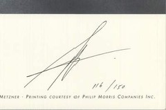 SHEILA & JEFFREY METZNER American Dance Festival 1992, 1992 – Signed