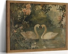 Vintage Swan Print – Farmhouse Cottagecore Decor