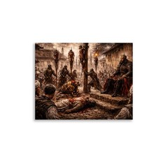 Vlad the Impaler Punishes Nobles and Criminals in Public – Poster 11x14in
